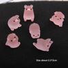 20pcs Luminous Mini Ornament Glowing Microlandscape Decoration Pink Piggy Doll Toy  Doll House Decor