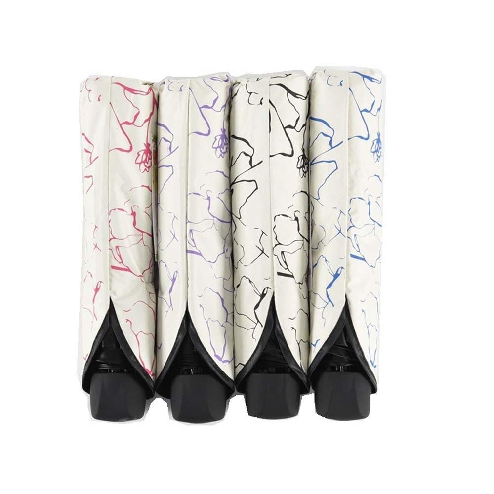 Lightweight Dual-use Folding Umbrella Flower Shaped Design anti-UV Protection Brolly  Daily Use