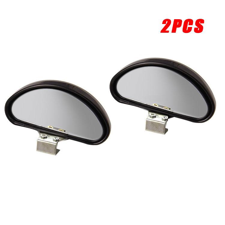 2Pcs Auto Spiegel Toter Winkel Spiegel Einstellbar Flache Weitwinkel Platz Seite Blindspot Rück Parkplatz Spiegel Auto