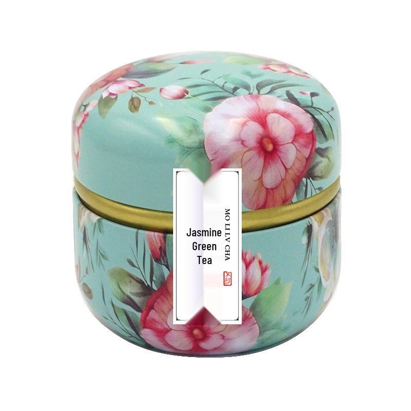 Goddess Festival Gift Box: Peach Osmanthus Oolong & Rose Black Tea in Small Iron Cans