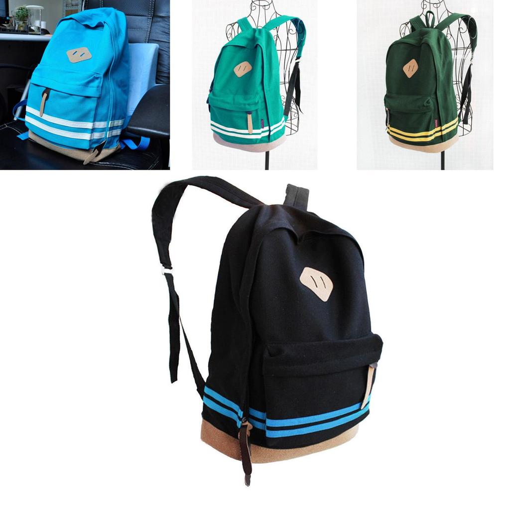 Womens Splicing Canvas Backpack With Breathable Wearresistant Design For Education
