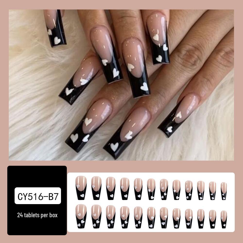 

Длинные трапециевидные гробовые наклейки для ногтей