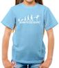 Geboren zum Schlittschuhlaufen - Kinder T-Shirt - Schlittschuhläufer Skater Figur Hobby Eisbahn Tänzer