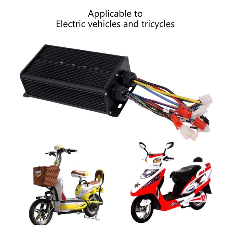 1200W Double Row Motor Controller With Anti Theft Alarm Cruise Control IP65 Waterproof For E Scooter E Bike Applications