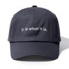 1pc It Is What It Is Embroidery Baseball Cap for Adults,Minimalist Retro Style Casual Soft Adjustable Dad Hat,Perfect As Gift