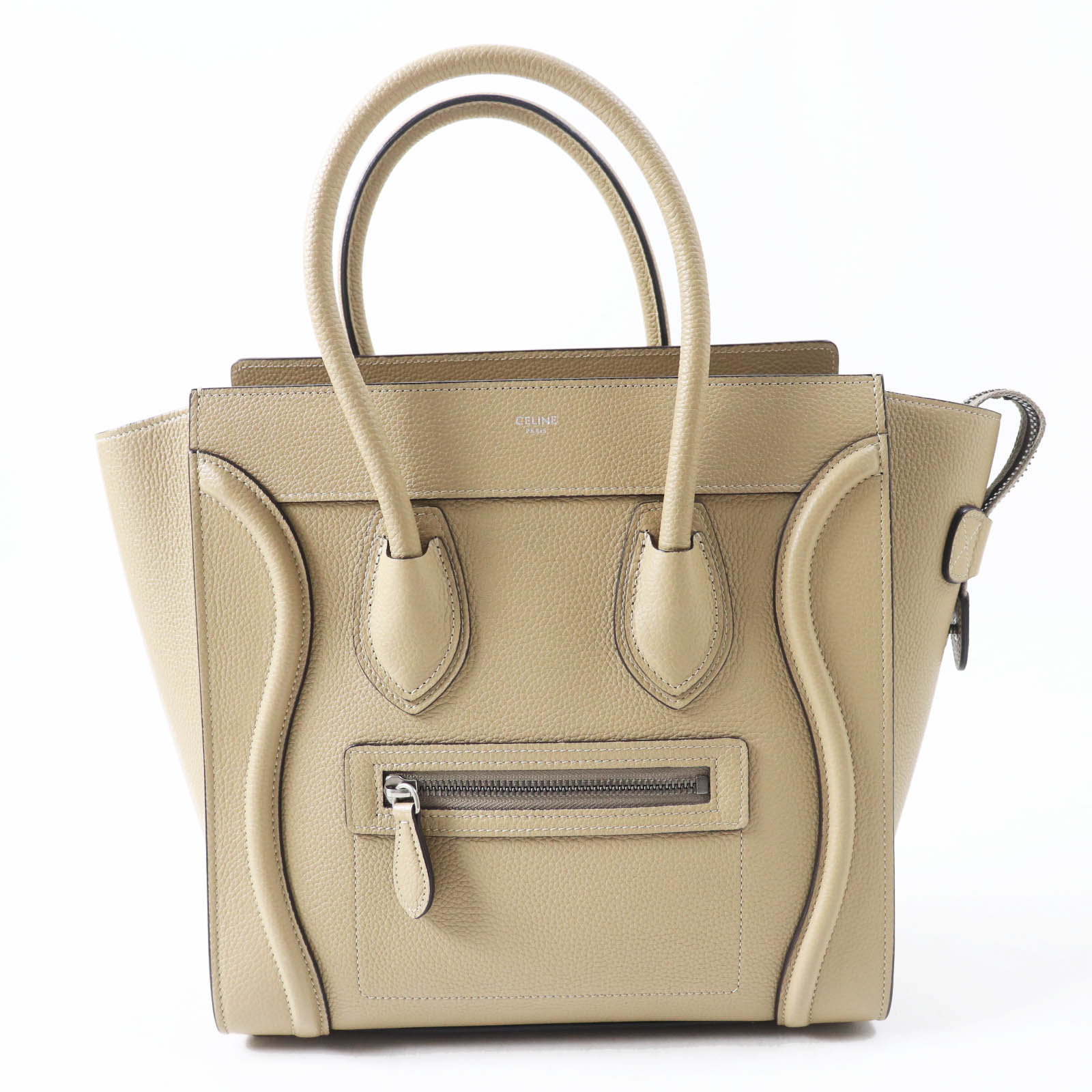 

Excellent CELINE Handbag Luggage micro shopper Drummed calfskin Women 18979 Used
