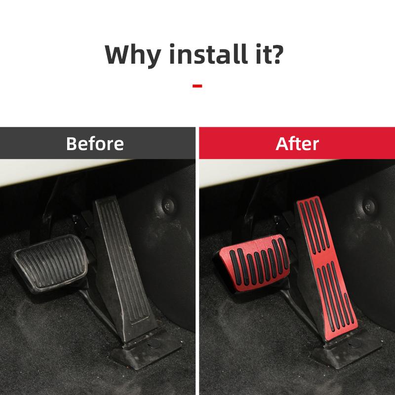 Hliníkové nožní pedály paliva plynový pedál plynové brzdy příslušenství krycí destičky pro Kia Carnival Sedona KA4 2022