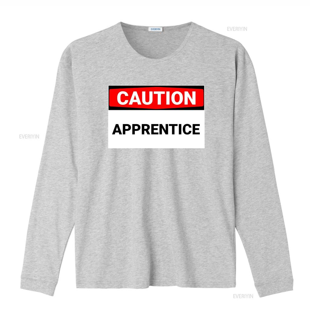 Caution Apprentice Funny Humorous Active T Shirt vintage Washed Top For Everyday Wear Soft Stretched Comfortable Unisex homme