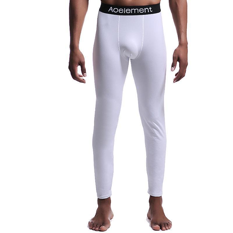 Men's Thin Velvet Warm Autumn/Winter Leggings - Comfortable and Close-Fitting.