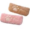 Cute Cat Paw Plush Pencil Case With Soft Material For Students And Girls