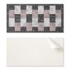 Self-Adhesive Vinyl Tile Set with Marble Tile Pattern Print 6X60X30 Cm