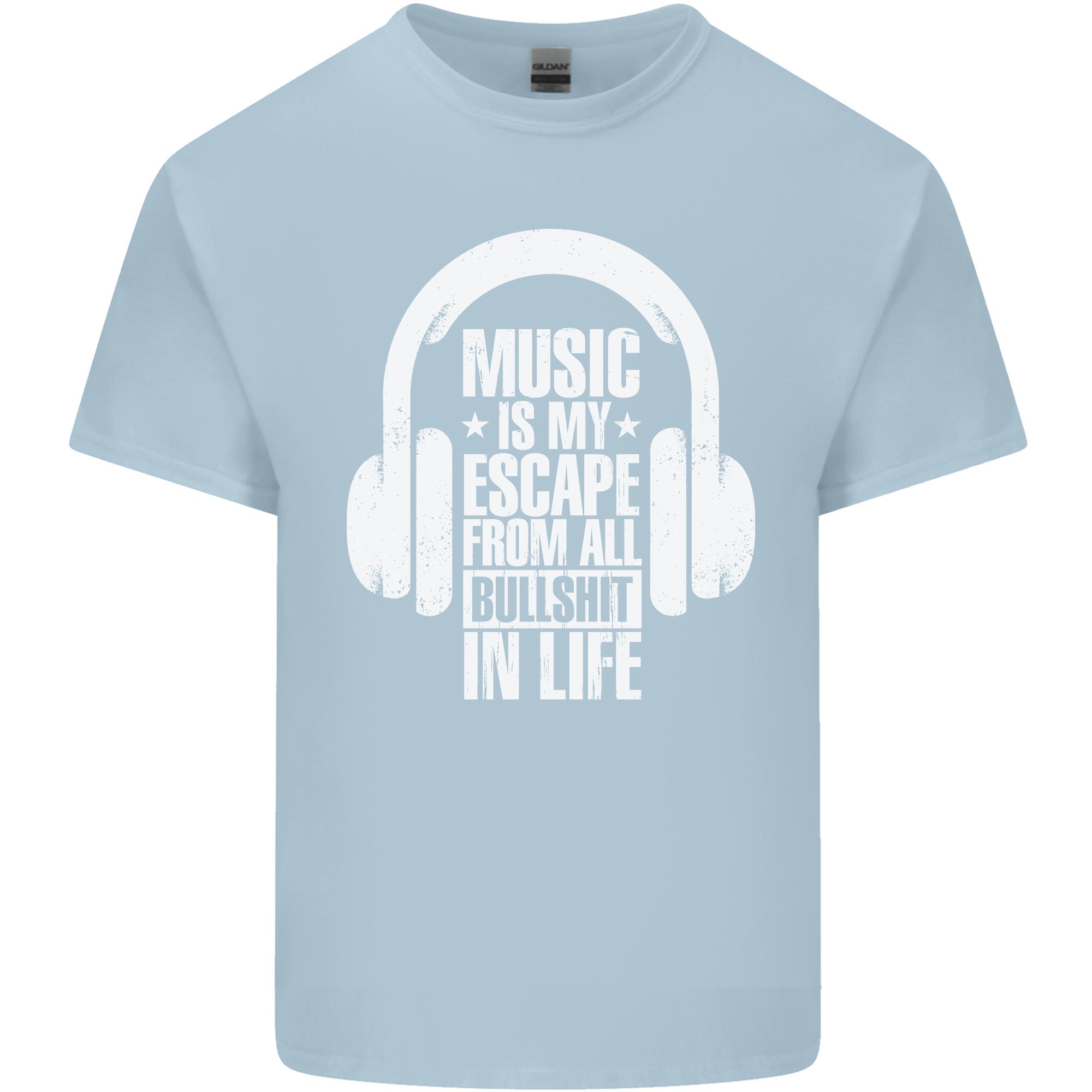 Music Is My Escape From Bs In Life Dance Unisexs Light Cotton Tshirt S