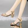 Women's Sandals Pearl High Heels Rhinestones Ladies Shoes New Breathable Fashion Vintage Vip Wholesale Asian Size The Best Shoe