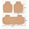 Linen Car Seat Covers, Front And Rear Linen Fabric Cushions, Summer Breathable Protective Pads, Car Parts