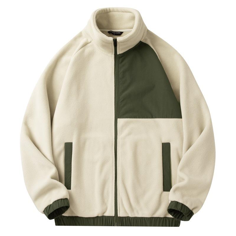 Giacca in pile nuova per autunno e inverno, cardigan in pile ispessito da uomo, maglione in pile di agnello
