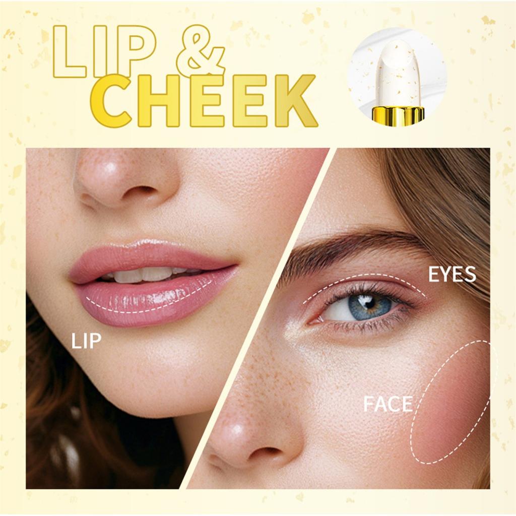 Szminka zmieniająca kolor Nawilżająca i długotrwała Nawilżająca Modna Błyszcząca Szminka zmieniająca kolor z Złotą Folią