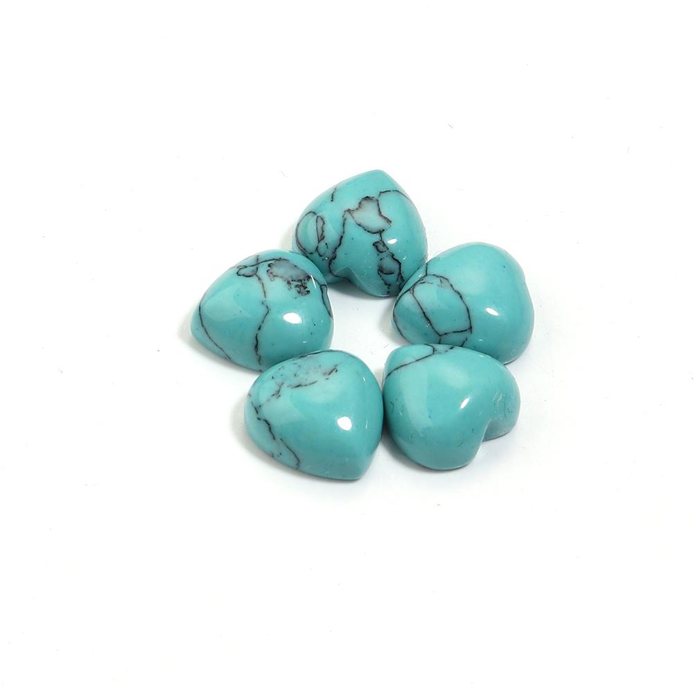 5pcs/lot 10mm 25mm Natural Stone Cabochon Agate Tiger Eye Opal Heart Shape Cabochon Beads For DIY Charms Ring Necklace Accessory