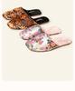 Elegant Winter Indoor Slippers: Embroidered Satin Cotton, Non-Slip Thick Sole, Plus Velvet Warmth for Men & Women