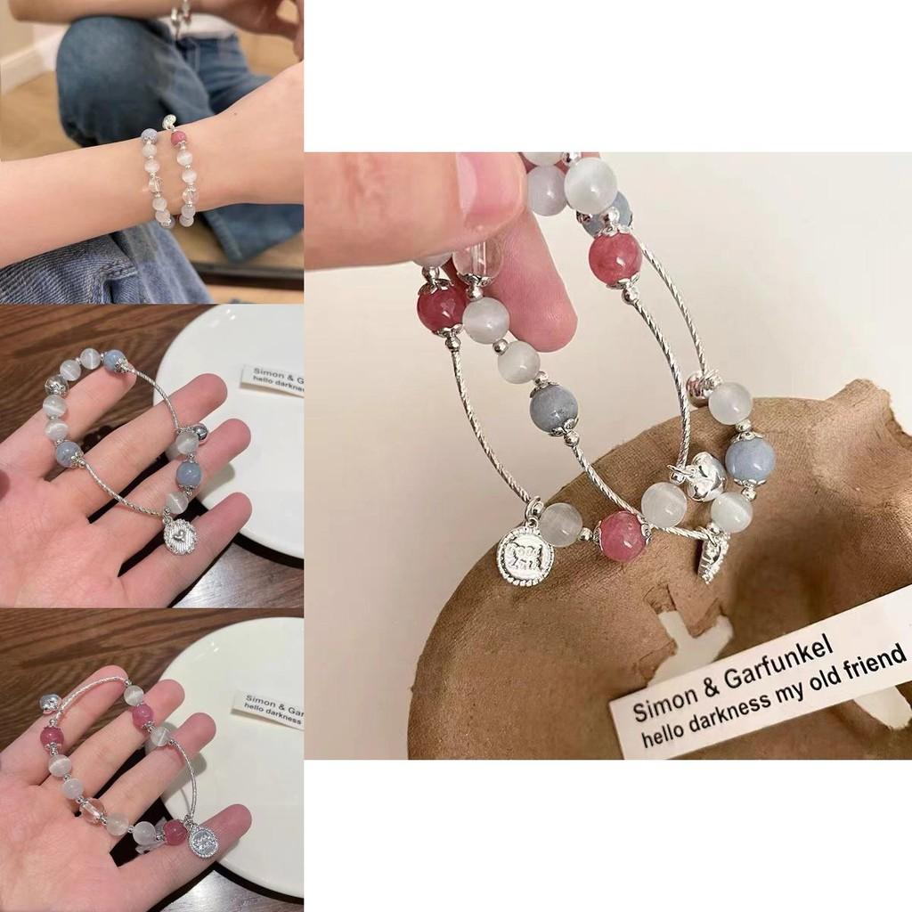 Exquisite New Chinese Heart Bracelet For Women Cat Eye Stone Charm