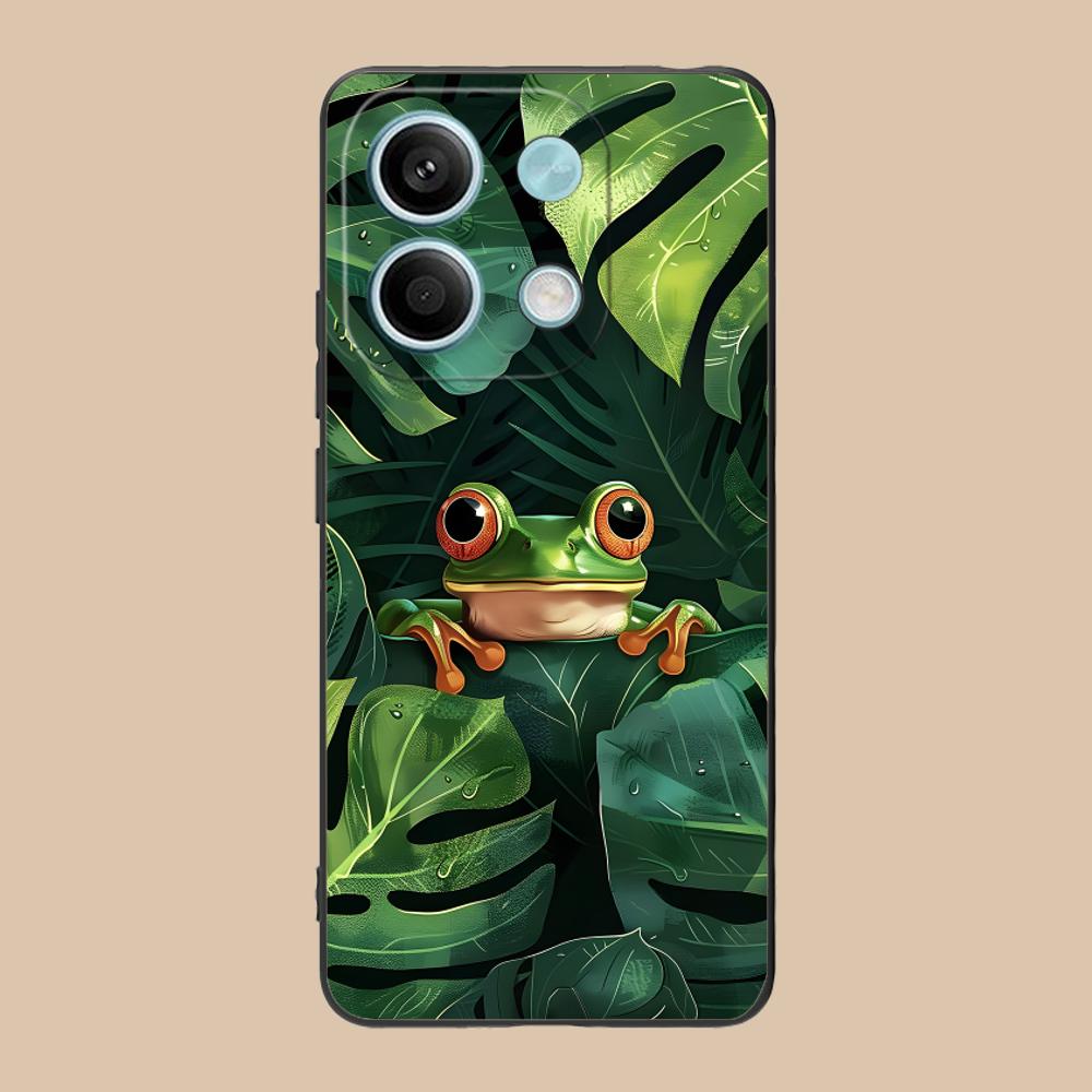 

Kawaii Frog Phone Case for POCO F8 F7 F6 F5 F4 F3 F2 Pro GT C75 C71 C65 C61 C40 Pro Ultra Soft TPU Shockproof Cover Poco C40