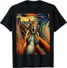 Expressionist Scream Animal Surreal Art Humor Funny Squirrel T- Shirt