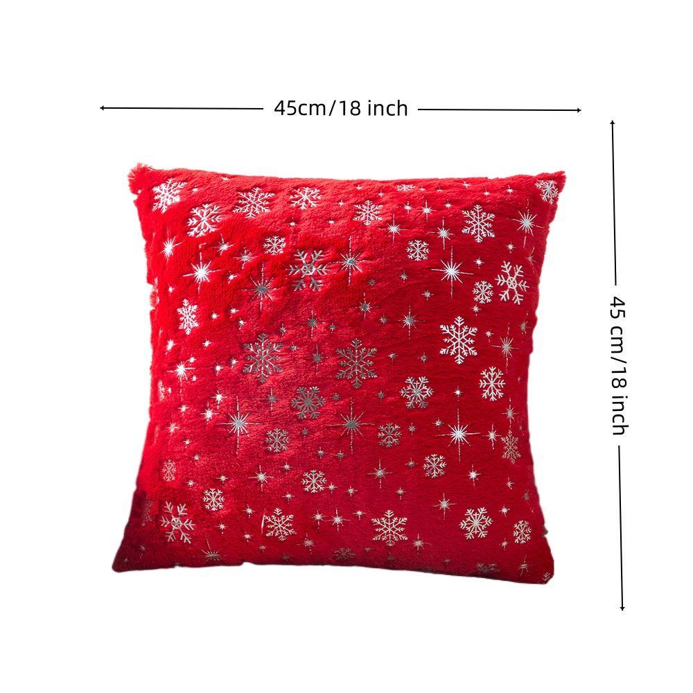 Christmas Day Pillowcase Pillow core protection Short Cushion Slipcover Removable Pillow Case Protector Holiday Supplies