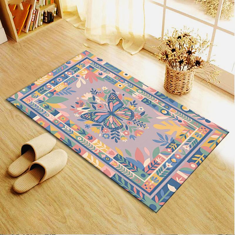 2025 New Butterfly Decoration Carpet Rug for Living Room Bedroom Home Sofa Decoration,Kids play Non-slip Floor Mat37