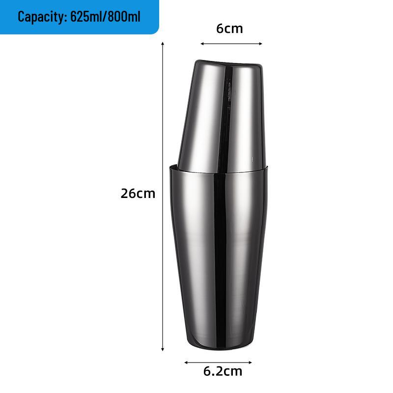 Boston 304 Stainless Steel Cocktail Shaker Set - Bar Tool Kit
