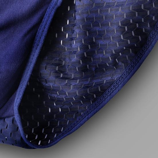 Men Briefs Mesh Stretchy Plus Size Hollow Out Tummy Tightening Underpants for Home