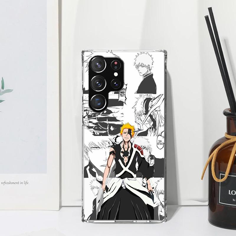 Ichigo Kenpachi Bleach Anime Phone Case For Samsung Galaxy S25 S24 S23 S22 Ultra S21 FE S20 Plus S10 + S10E Art Fundas Back Cove