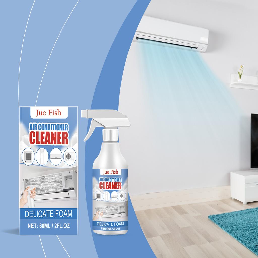 JUE FISH Air Conditioner Cleaner Foam Non-Disinfectant Mild Formula for Home Split AC