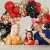Black Red Balloon Arch Kit Metallic Gold Confetti Balloons Garland Birthday Party Baby Shower Valentine Day Decoration Globos