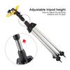 Automatic Watering Sprinkler with 24m Spray Range, 360° Rotation, Adjustable Height, Tripod, Misting, Stainless Steel, Irrigation System for Lawns