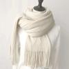 Windproof Thermal Neck Warmer Solid Color Long Scarves Fashion Wrap Shawls  For Women