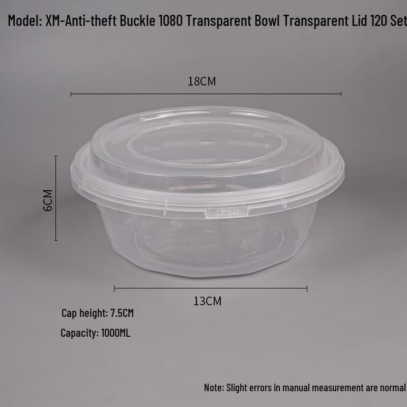 

Disposable Round Food Container with Lid