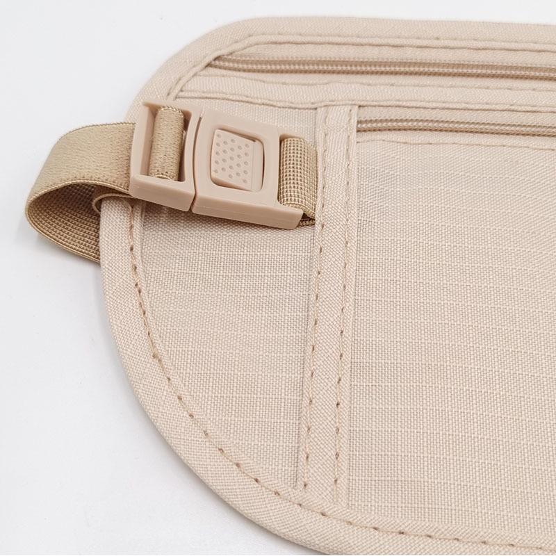 Discreet Anti-Theft Fanny Pack for Travel & Sports - Unisex Passport and Wallet Holder with Custom Logo