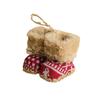 Plush/Cloth Christmas Boots Pendant Decorative Plush Christmas Tree Pendant  Festival Party