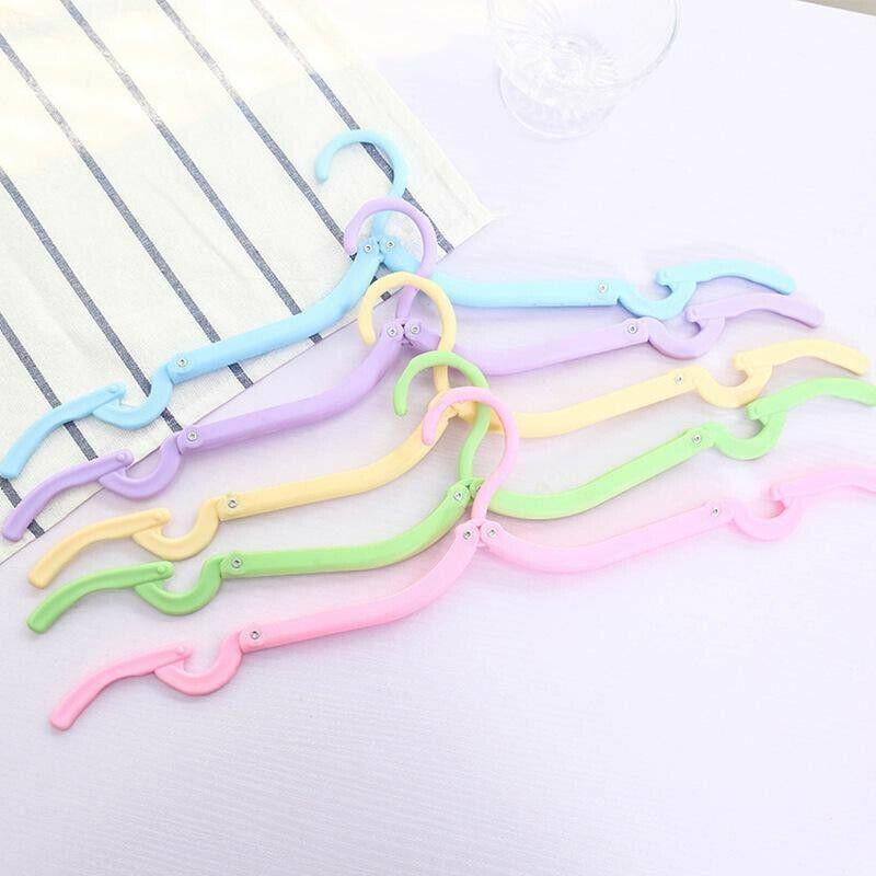 Colorful Travel Hanger Folding Design Lightweight Portable Clothes Hanger