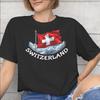 Swiss Switzerland Flag Accessories Unisex T Shirt Pure Cotton Tee Graphic Printed Tshirt Clothing