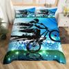 Bicycle Motocross Racer Mountain Bike Comfortable Duvet Cover Pillowcase Bedding Set Children Bedroom Decoration Home Textile