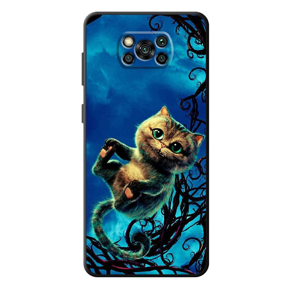 

Задний чехол из ТПУ для LG G7 K42 K50 K52 K41s K40s G6 K50s K61 G8 ThinQ K51s K40, черный чехол для телефона «Алиса в стране чудес» с Чеширскими котами LG K42