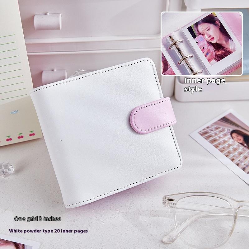 A5 Kpop Idol Photocards Holder PU Photo Album With 20pcs 3inches Sleeves Binder Collect Book For Photographs