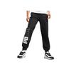 Puma Basic Series Comfortable Soft Logo Letter Print Knitted Sports Pants Women Pants Black 680273-01