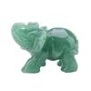 2inch Natural Jade Carved Elephant Crystal Figurine Home Decoration Furnishing Article