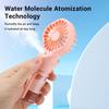 Portable Humidifier Fan Mini Handheld Mist Fan Portable USB Rechargeable Handheld Fan with Humidifier Mini Water Spray Hand Fan
