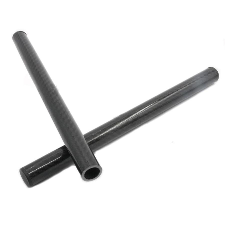 Motorcycle Pair Glossy Carbon Fiber Clip On Handlebar 22mm Handle Bar Grips Tube