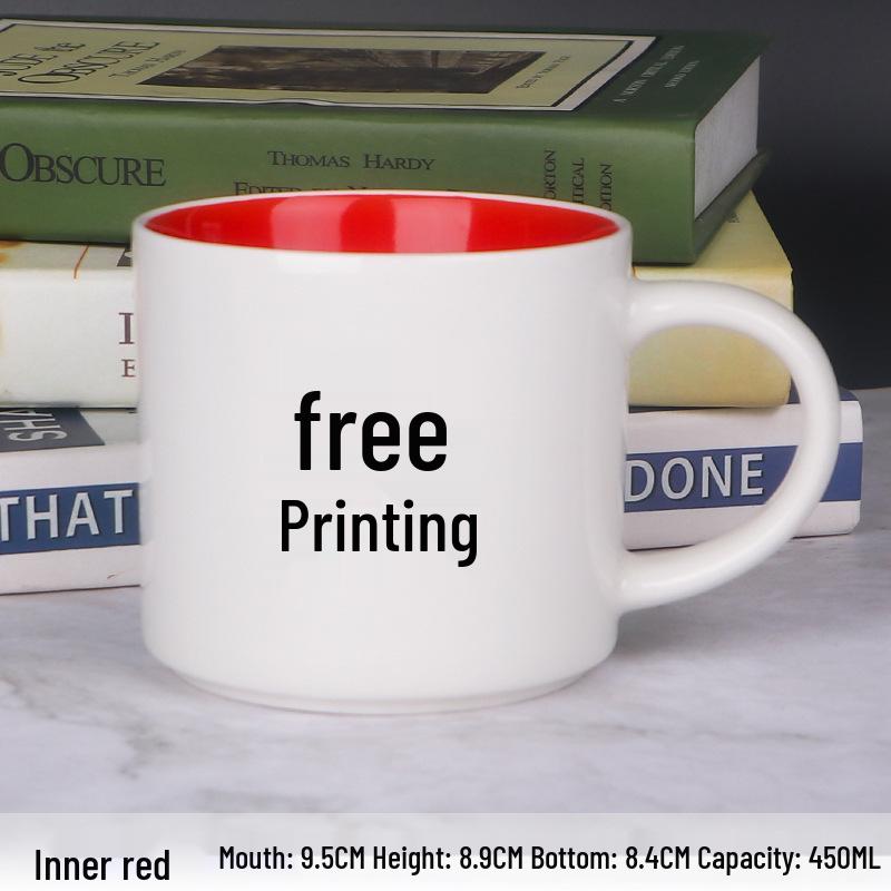 Kreative Keramiktasse mit individuellem Logo für Thermotransfer und Werbegeschenk
