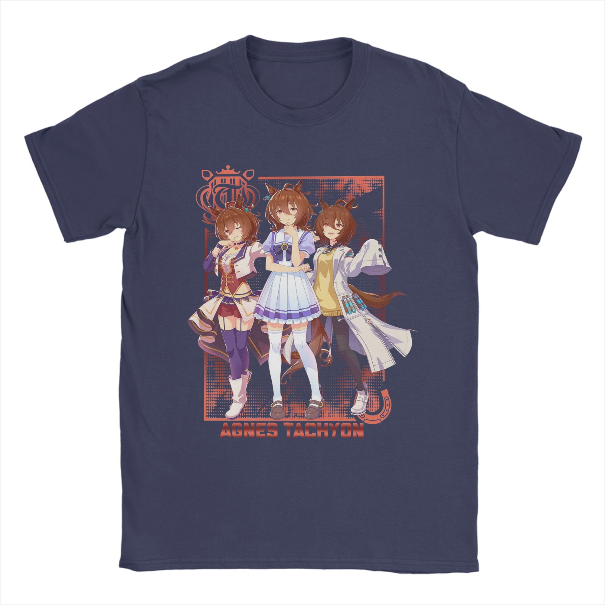 

Agnes Tachyon Uma Musume Anime T Shirt for Men 100% Cotton Funny T-Shirts Round Neck Tee Shirt Short Sleeve Tops Original XL