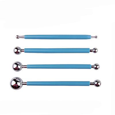 4 Piece Ball Pen Dotting Modeling Tools  Ceramics Pottery Carving Tool Embossing Sculpting Set