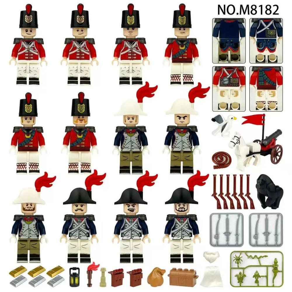 12 pezzi Cavalieri romani antichi medievali, blocchi da costruzione, figure, giocattoli, mini figure, bambole umanoidi, giocattoli, regali di compleanno.